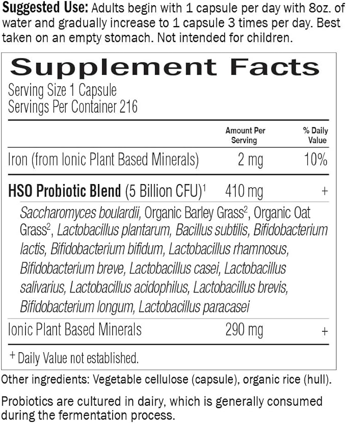 Garden of Life Whole Food Probiotic Supplement - Primal Defense ULTRA Ultimate For Digestive and Gut Health, 216 Vegetarian Capsules
