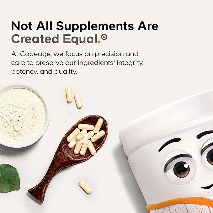Codeage Calcium 250mg Supplement, Vitamin D3, Magnesium, Zinc, Copper, Boron, Vitamin K2-2-Month Supply - Elemental Calcium Pills & High Calcium Vitamins, Non-GMO - 120 Capsules