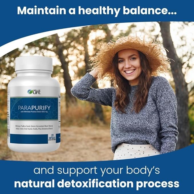 ParaPurify-120 Capsules: Digestive Health Support Supplement Includes Mimosa Pudica Black Walnut Supreme Nutrition- Organic Formula, Non-GMO All-Natural Herbal Blend for Optimal Gut Health