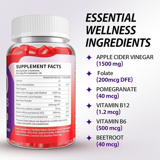 Keto ACV Gummies Advanced Weight Loss Gummies, Keto ACV Gummies for Detox Digestion Energy, 1500 MG Apple Cider Vinegar Gummies with Vitamin for Women Men