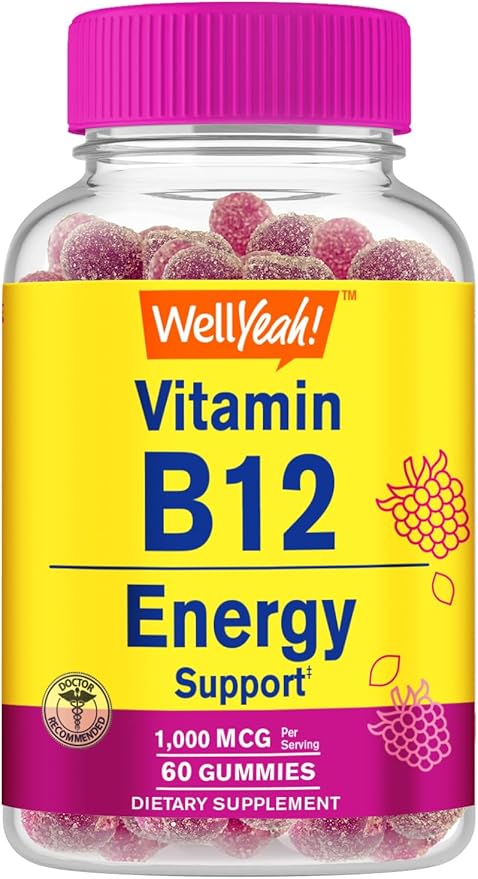 Vitamin B12 1000mcg + Melatonin 10mg, Gummies Bundle - Great Tasting, Vitamin Supplement, Gluten Free, GMO Free, Chewable Gummy
