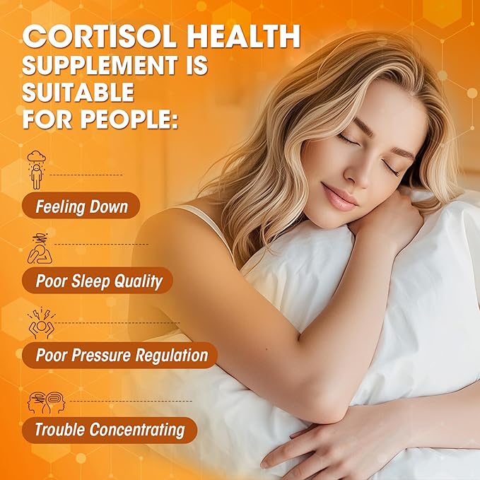 Cortisol Supplement for Women, 25-in-1 Cortisol Reducer for Women & Men, Cortisol Supplements for Men with Ashwagandha, Rhodiola Rosea, L-Theanine, for Mood, Focus, Sleep Support, 30 Capsules