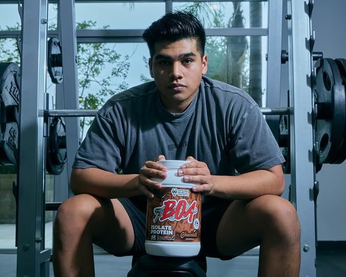 BOA Isolate Protein with Vitamin B6 and Zinc - Low-Sodium Whey Protein Isolate 24g of Protein per Scoop - (Chocolate - 40 Servings)