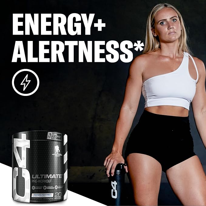 Cellucor C4 Ultimate x WWP Pre Workout Powder Mango Foxtrot - Sugar Free Preworkout Energy Supplement for Men & Women - 300mg Caffeine + 3.2g Beta Alanine + 2 Patented Creatines - 20 Servings