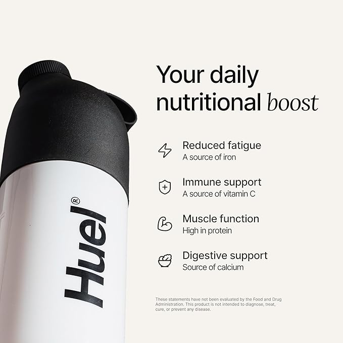 Huel Daily Superblend Vanilla Powder, 25g Plant Based Protein, Super Greens, 87 Vitamins, Minerals, and Wholefood-Sourced Ingredients, 19 Servings, Scoop not Included to Reduce Plastic