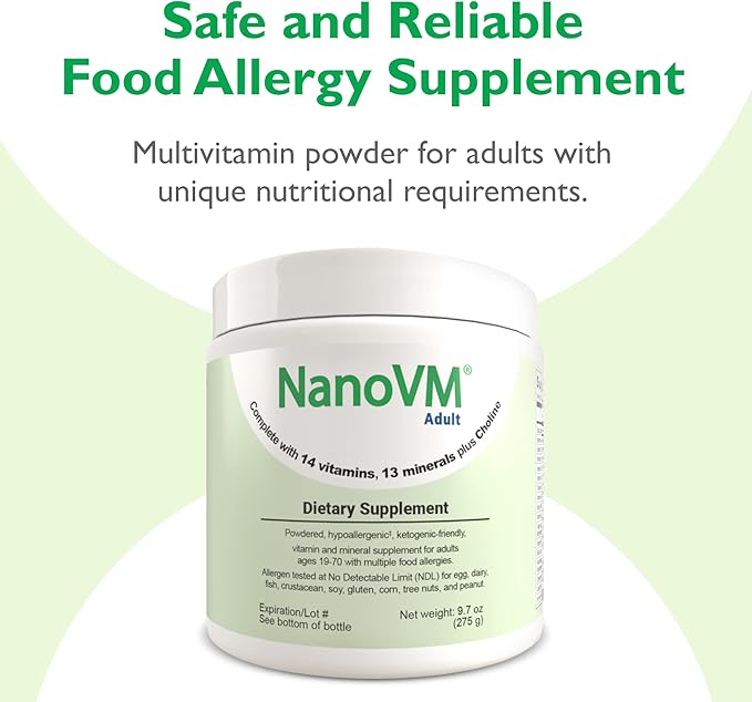 Adult, Allergen-Free Vitamin Supplements, Women and Mens Multivitamins with 13 Vitamins & 13 Minerals, Unflavored Multivitamin Powder, Low-Carb Adult Multivitamins, 275g - Solace Nutrition