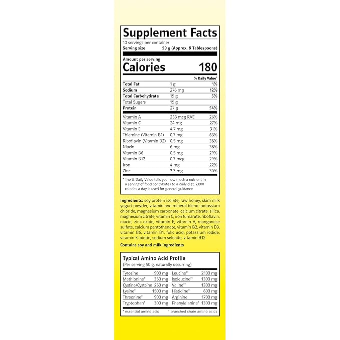 Almased Meal Replacement Shake - Low-Glycemic High Plant Base Protein Powder- Nutritional Weight Health Support Supplement - Original Flavor - 17.6 oz