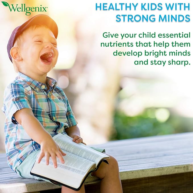 Wellgenix Balanced Essentials Kids Liquid Vitamin - Nutritional Multivitamin for Picky Eaters - Childrens Immune Boost & Overall Health -16oz (Pack of 2)