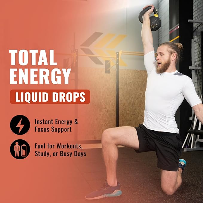 Extra Strength Liquid B12 Vitamin Drops- Vitamins B12, B6, B3- Vegan and Non GMO- Instant Energy, Focus & Metabolism Support with Green Tea, Carnitine & Ginkgo Biloba- Alternative to B Complex Capsule