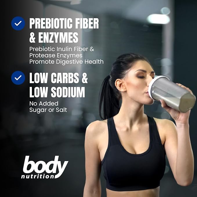 Body Nutrition Trutein High Protein Powder: 45% Whey, 45% Casein, 10% Egg White Protein Shake Mix, Gluten-Free, Low Sodium, Low Carb Protein Supplement for Men & Women, Chocolate Peanut Butter, 4lb