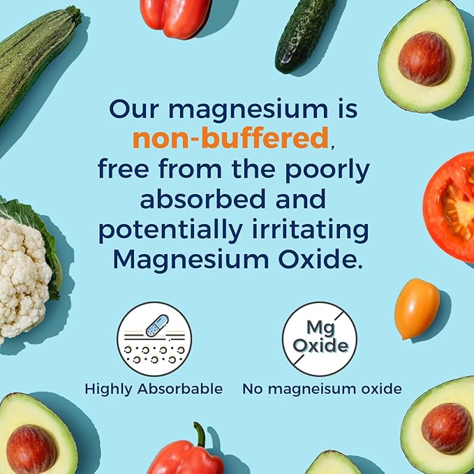 Vitalitown 6-In-1 Magnesium Complex 1160mg Per Serving, Magnesium Glycinate, Citrate, Carbonate, Aspartate, Gluconate & Lactate, High Absorption, Bone, Muscle, Sleep & Digestive Health, 120 Vegan Caps