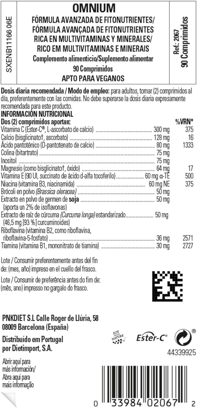 Solgar Omnium - 90 Tablets - Phytonutrient Complex + Multiple Vitamin & Mineral Formula - Non-GMO, Vegan, Gluten Free - 45 Servings