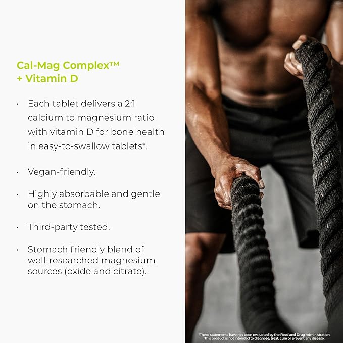 Calcium Magnesium Supplement (Cal-Mag Complex) - 300mg Calcium & 150mg Magnesium - 300 Tablets - Endurance Products Company