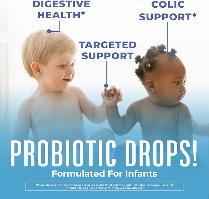 MaryRuth Organics Baby Probiotic Drops | Liquid Precision Probiotics for Digestive Health | Colic Calm | Occasional Colic Baby Relief | USDA Organic | Vegan | Baby Essentials| 30 Servings
