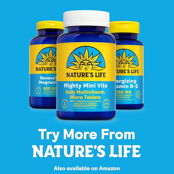Natures Life Renewing Magnesium 500 mg - Magnesium Citrate, Magnesium Malate, Magnesium Oxide Plus Vitamin B-6 - Muscles and Nerves Support - Lab Verified (250 Servings, 250 VegCaps)