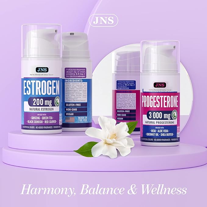 Progesterone Cream (Bioidentical) for Menopause Relief 3000 mg - Made in USA - Bio-Identical Progesterone Cream for Women - Soy-Free & Non-GMO