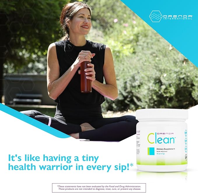 Orenda Clean®: with Peptizyme-SP EN for Digestive Bliss, Aronia Berry, Aloe Vera, and More | Radiant Health | Elevate Your Wellness with The Ultimate Nutrient-Rich Supplement - 80g, 16 Servings