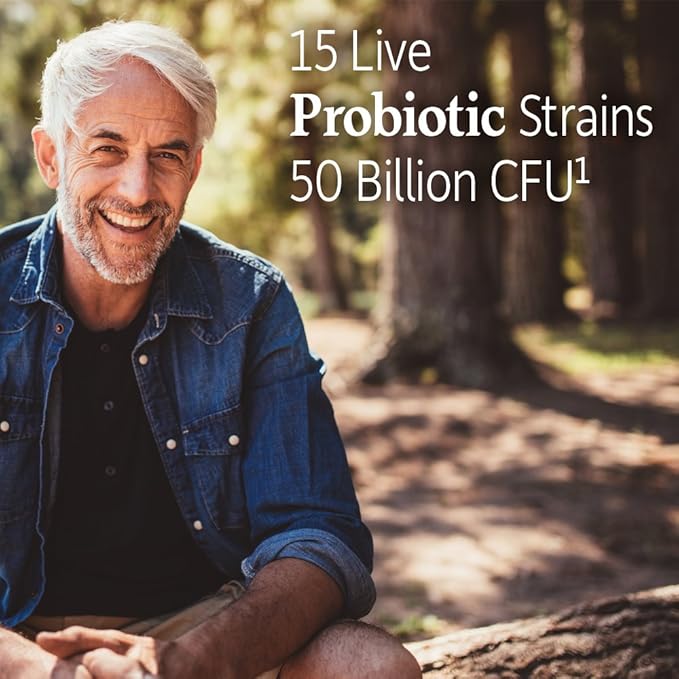 Garden of Life Dr. Formulated Probiotics Prostate+ - Digestive & Urinary Health Support - Prostate Health Supplement with Bifidobacterium Longum & Lactobacillus Acidophilus - 60 Vegetarian Capsules