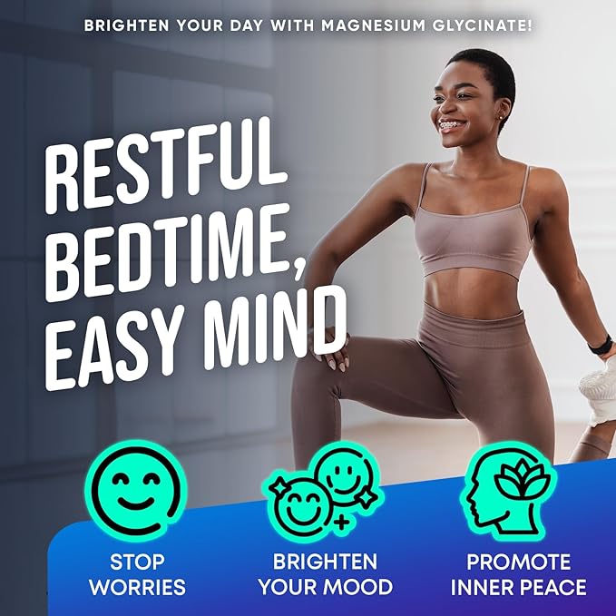 Magnesium Glycinate Gummies - Magnesium Glycinate 500MG Chews for Sleep + Vitamin B6, B12, D3 - Magnesium Supplement for Adults, Kids - Glicinato de Magnesio para Mujeres - 60 Magnesium Gummies