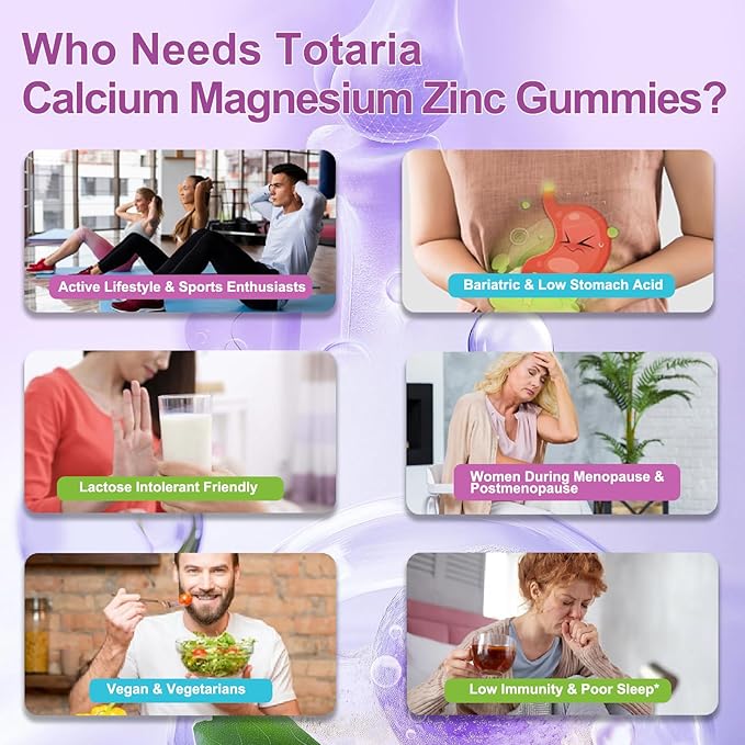 Sugar Free Calcium Magnesium Zinc Gummies for Women Men, 19-in-1 Ultimate Absorption Calcium 1200 mg with Vitamin D3 K2 w/Boron, B6, Ashwagandha, for Bone, Teeth, Immune, Joint, Calm, Vegan