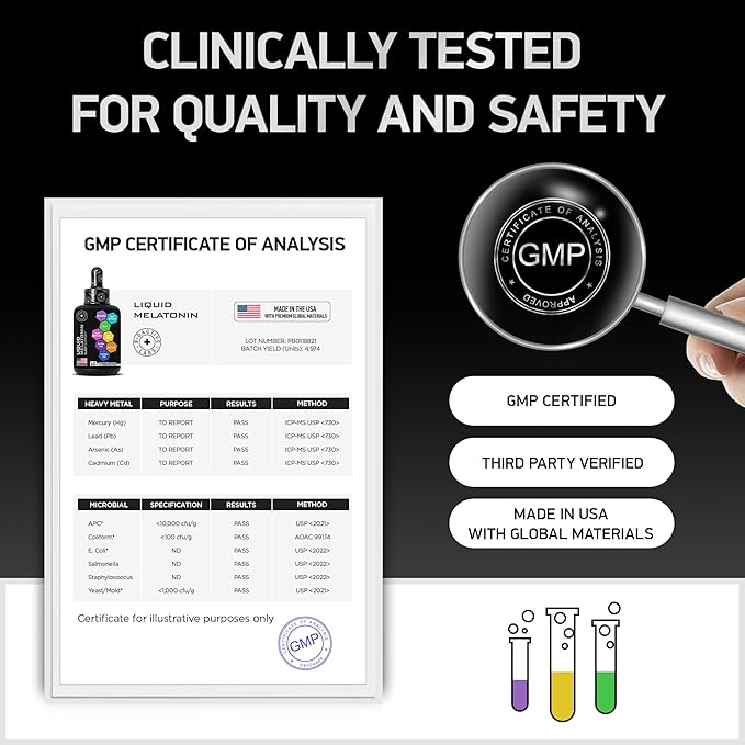 Liquid Melatonin for Adults and Children - 3mg Extra Strength Sublingual Liquid Melatonin for Kids and Adults - Sleep Fast Liposomal Drops - Natural Raspberry Flavor Sleep Aid - 60ml