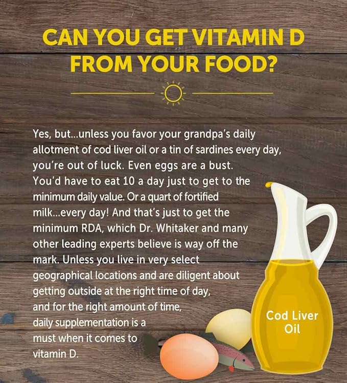 Dr. Whitaker's BeyonD3 - Vitamin D3 Supplement 5,000 IU Plus Boron, Vitamin K2, Magnesium & Zinc - Supports Immune Health, Calcium Metabolism & Bone Mineralization (30 Capsules)