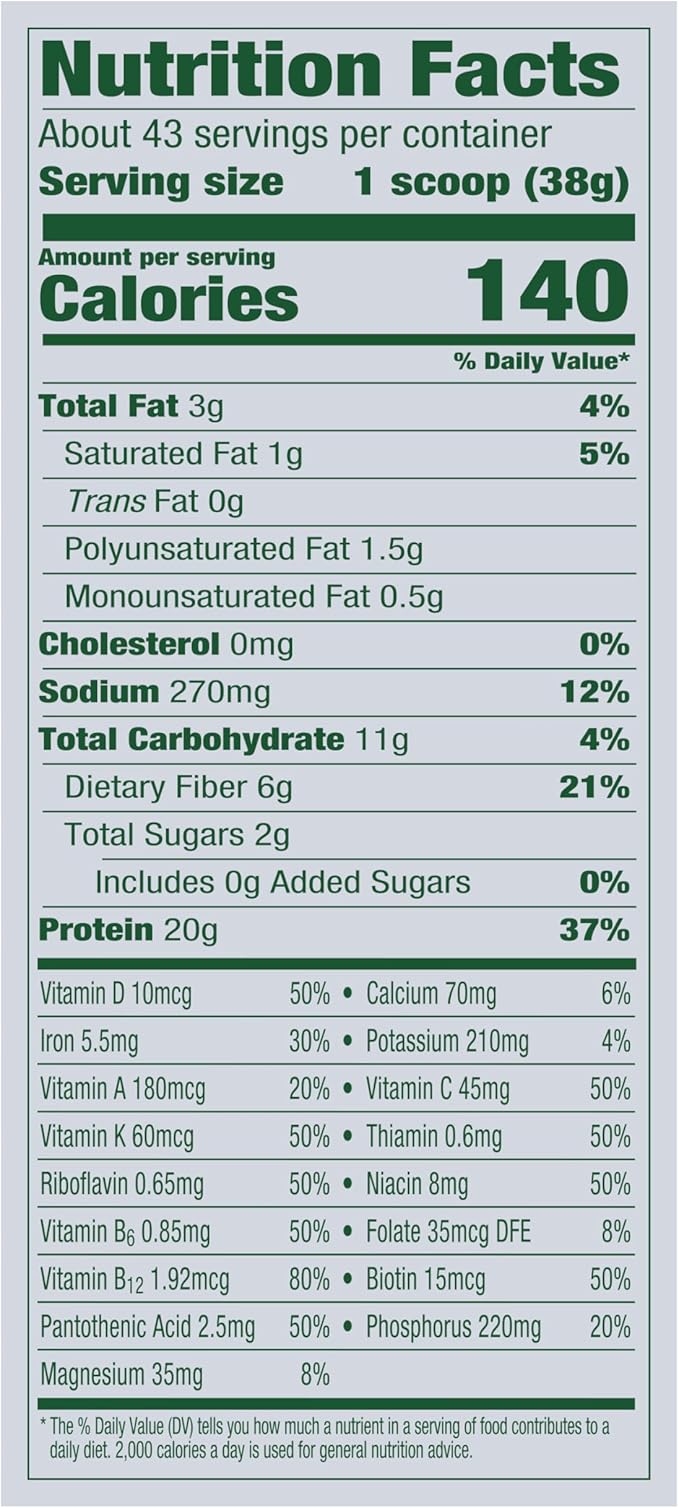 Vega Organic All-in-One Vegan Protein Powder, French Vanilla -Superfood Ingredients, Vitamins for Immunity Support, Keto Friendly, Pea Protein for Women & Men, 3.1 lbs (Packaging May Vary)