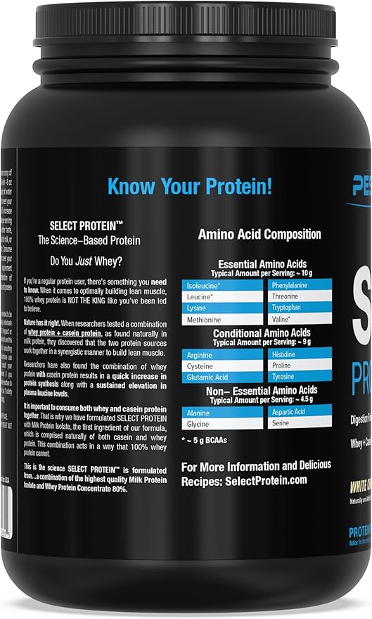 PEScience Select Low Carb Protein Powder, White Chocolate Macadamia, 27 Serving, Whey and Casein Blend, Keto Friendly, Gluten Free, Best Tasting, Clean Isolate for Women and Men