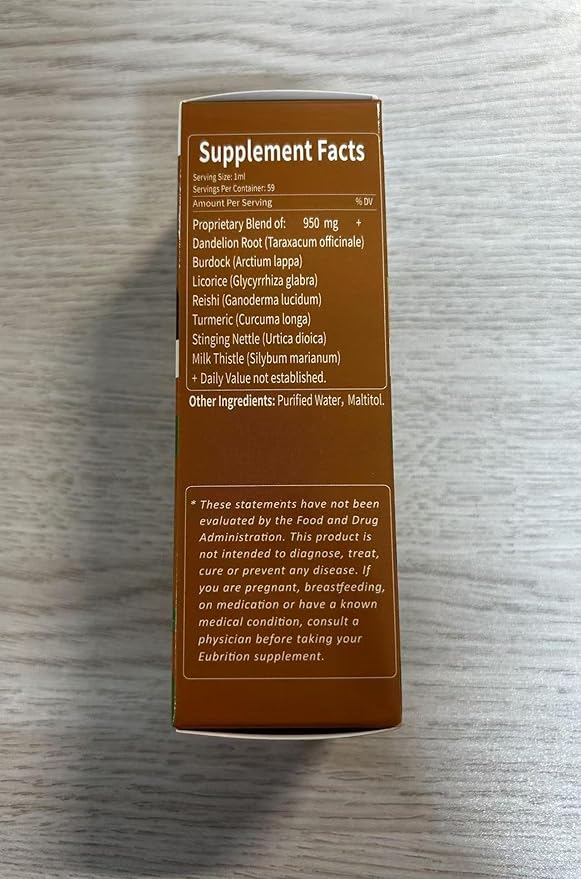 Herbal Liquid Drops, Natural Dandelion Root Burdock Licorice Extract Support Detox Cleanse, Digestive Health & Immunity. 2oz