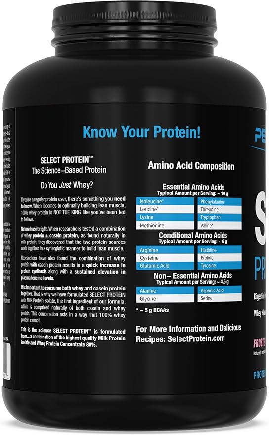 PEScience Select Low Carb Protein Powder, Frosted Sugar Cookie, 55 Serving, Whey and Casein Blend, Keto Friendly, Gluten Free, Best Tasting, Clean Isolate for Women and Men