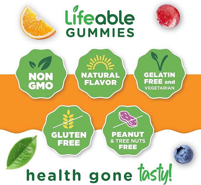 Lifeable Probiotics Gummies | 2 Billion CFU | Great Tasting Probiotic Gummies for Women | Probiotic Gummy for Gut Health and Immune Support | Probiotics for Women and Men | 90 Gummies