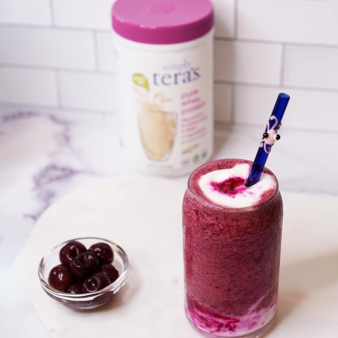 Simply tera's Pure whey Protein Powder, Family Size Bourbon Vanilla Flavor (Package May Vary)