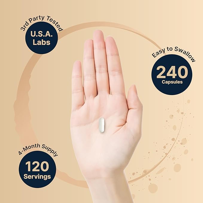 Pregnenolone 100mg, 240 Capsules | 99% Purity, Micronized Grade for Higher Absorption, Plant Based – Natural Precursor, Brain, & Immune Health Supplement – Non-GMO, Soy Free