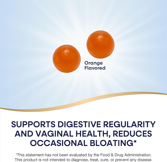 Nature's Way 3-in-1 Women’s Probiotic Gummies, Reduces Occasional Bloating*, Supports Digestive & Vaginal Health*, Clinically Studied Probiotic Strain, Gluten Free, Orange Flavored, 60 Gummies
