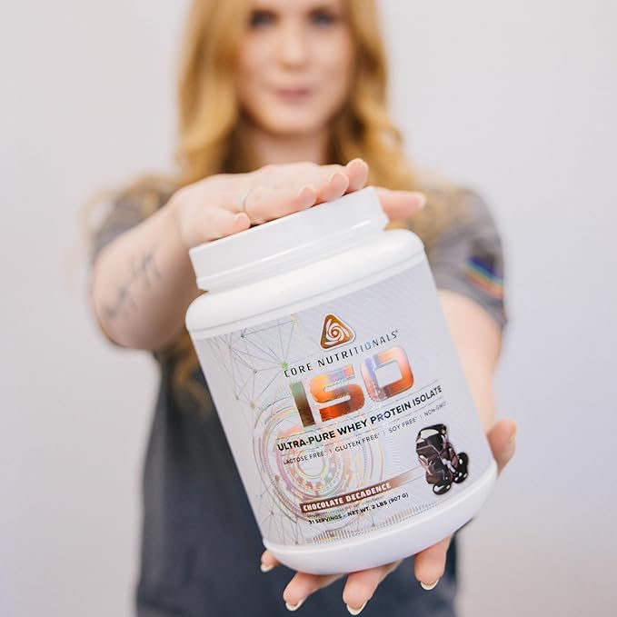 Core Nutritionals ISO, 100% Micro Filtered, Zero Artificial Fillers, 25g Whey Protein Isolate, 32 Servings (Red Velvet)