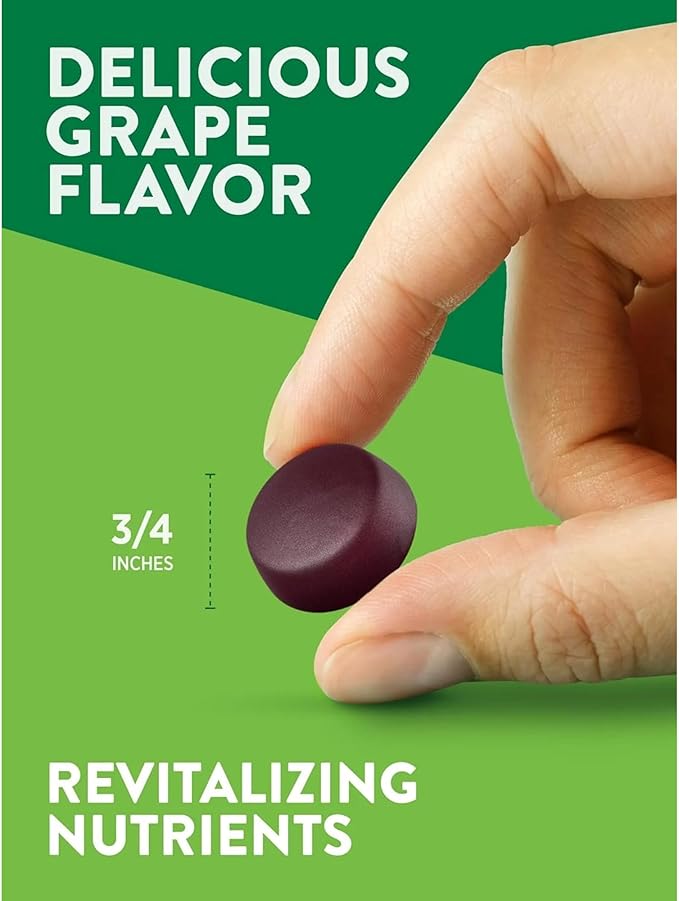 InfiniStore™ Medicine Pouch, Moist Towelette & Plastic Gloves Made for Nature Truth Essential Iron Gummies + B-Vitamins, Zinc, 120 Count, Natural Grape Flavor - Non-GMO, Gluten Free, Vegan