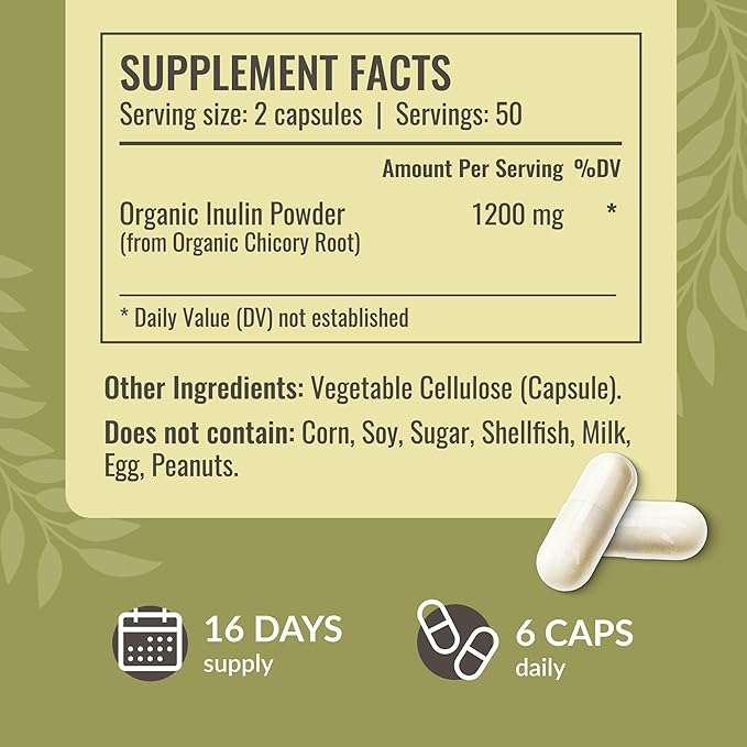 HERBAMAMA Mastic Gum and Inulin Kit - Bundle of Mastic Gum Capsules & Inulin Fiber Capsules - Vegan, Non-GMO, Gelatin-Free - 2 Pack