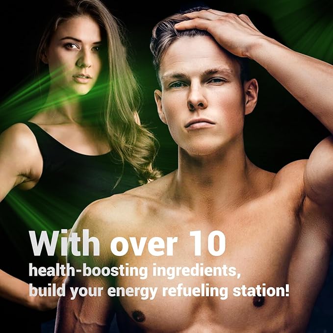 Energy Boost & Magnesium Glycinate, Contains Vitamin D3, Vitamin C, Turmeric Supplement, Ashwagandha Supplement, Milk Thistle, Calcium Supplement & Magnesium Supplement 120 Tablets
