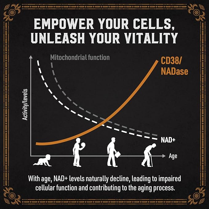 1800 MG Liposomal NAD Supplement, NAD+ Supplement Similar to Nicotinamide Riboside, 98% Pure NAD Plus Supplement for Energy Booster & Cellular Repair for Men & Women, Non-GMO, 120 Softgels