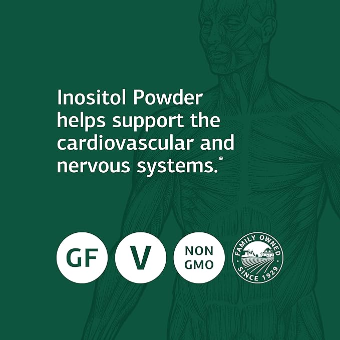 Standard Process Inc. Inositol Powder - Whole-Food Based Nervous System Supplement - Heart Health & Liver Support - Vegetarian & Gluten-Free - 10oz