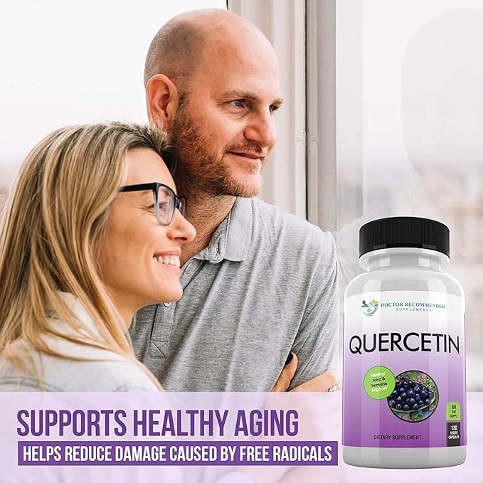 DOCTOR RECOMMENDED SUPPLEMENTS Quercetin 1000mg Per Serving - (Vegan, Non-GMO) (120 Veggie Capsules, Pack of 3)
