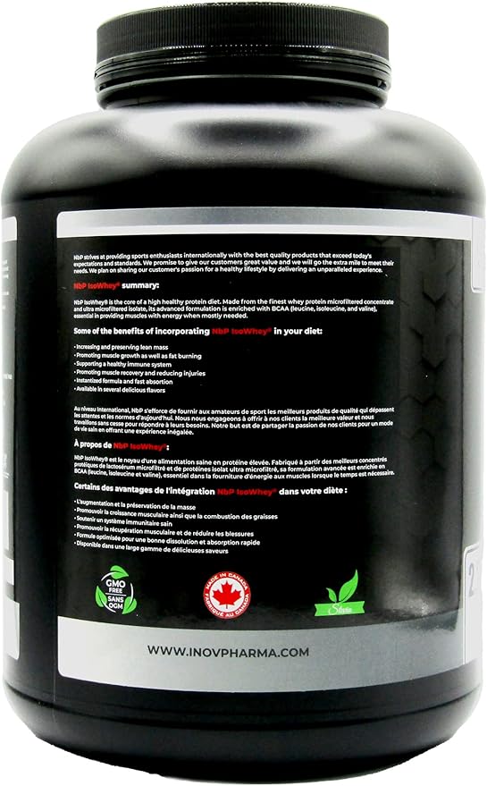 IsoWhey Protein Powder 5lbs (2.27kg), Ultra Filtered whey Protein to Maintain and Increase Lean Muscle Mass in a Strong Lean Body