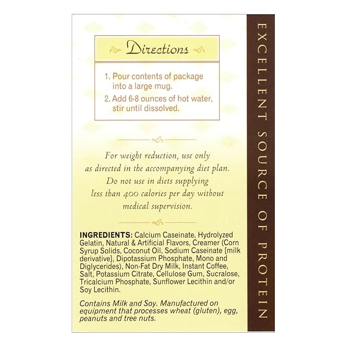 Nutmeg State Nutrition HealthyWise - High Protein Diet Drink - Weight Loss Cappuccino - 15g Protein - Low Calorie - Low Carb - Low Sugar - 7 Servings Per Box (Vanilla Cappuccino)