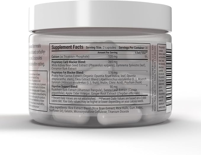 Le-Vel Thrive Plus - Treat Meal | Bloating Relief, Digestive Support | Premium Digestive Care, Health Supplement | White Kidney Bean Extract, Cinnamon Bark Extract, and Apple Cider Vinegar