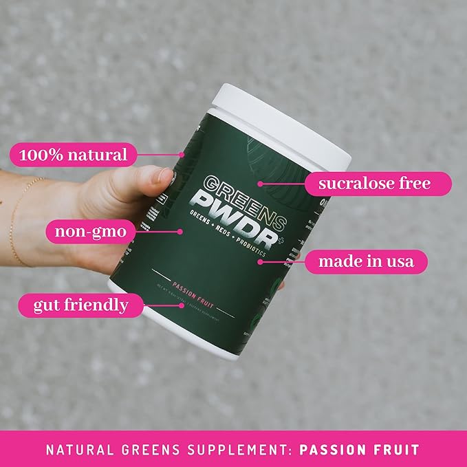 PWDRS Greens, Reds & Probiotics for Digestion, Energy & Immunity | Fight Inflammation & Improve Gut Health | Superfoods & Antioxidants | All Natural