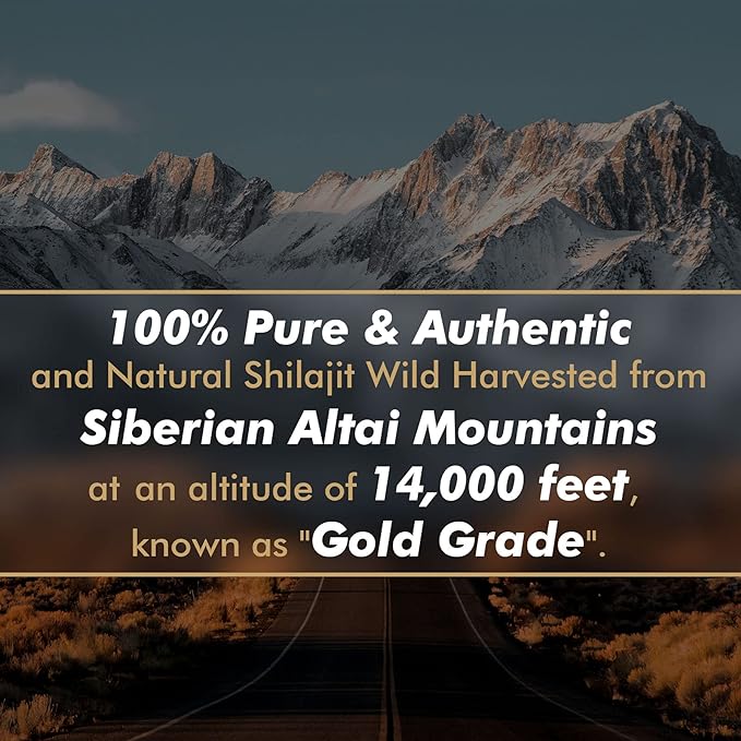Shilajit Resin with Fulvic Acid & Trace Minerals, Original Siberian Pure Shilajit with 85+ Humic Acid Supplement, Support Metabolism & Immune System - 100 Serving / 50g (2 Pack), Gel