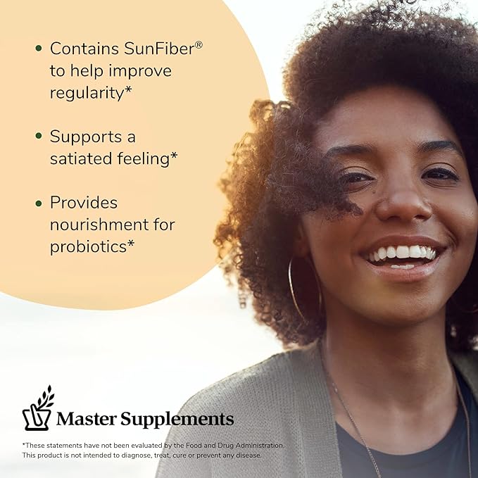 Master Supplements TruFiber - 6.35 oz, Pack of 2 - Prebiotic Fiber to Help Boost Probiotic Growth - Supports Digestive Health - Vegan, Gluten Free - 100 Total Servings