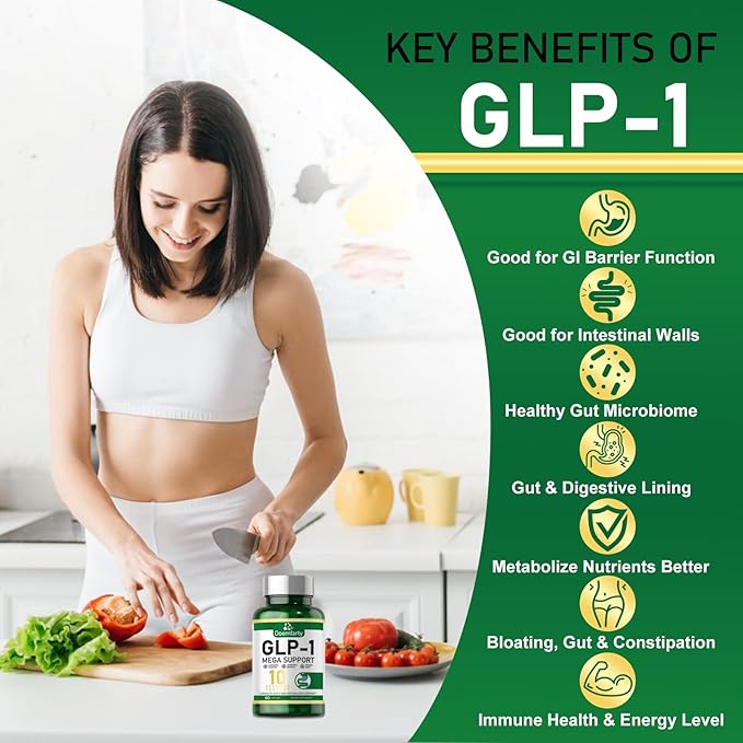GLP-1 Probiotic | GLP-1 Supplement, GLP-Activate with 10 Billion CFU Multi-Strain Probiotics + Prebiotics, Naturally GLP 1 Production, GLP-1 Probiotic for Men & Women, 60 GLP-1 Capsule (1pcs)