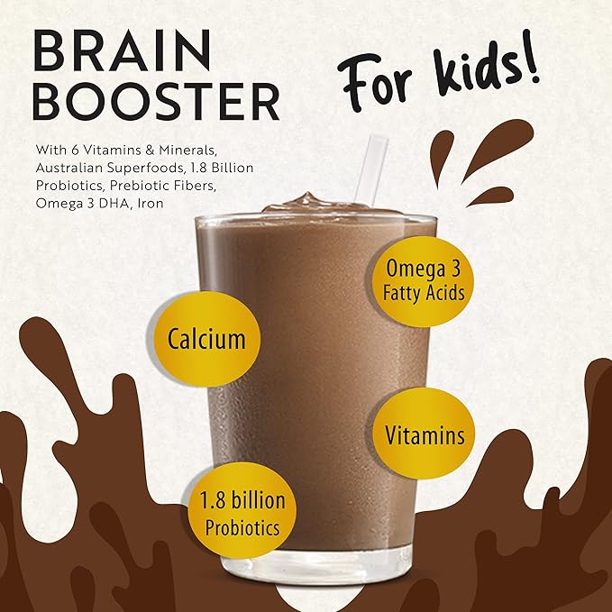 Focus Supplement for Kids Brain Boost - Omega-3 DHA Flaxseed Natural Focus & Attention Supplement for Kids with Attention Challenge Support Kids Focus Vitamins 3.52oz (100g)