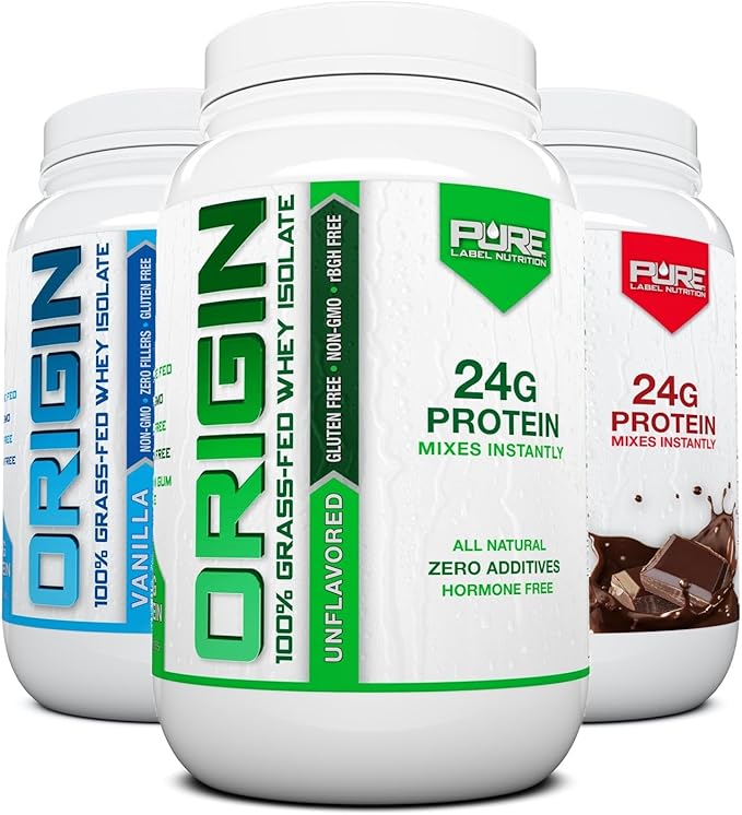 100% Grass Fed Unflavored Whey Protein Isolate-Keto-Low Carbs-2lbs